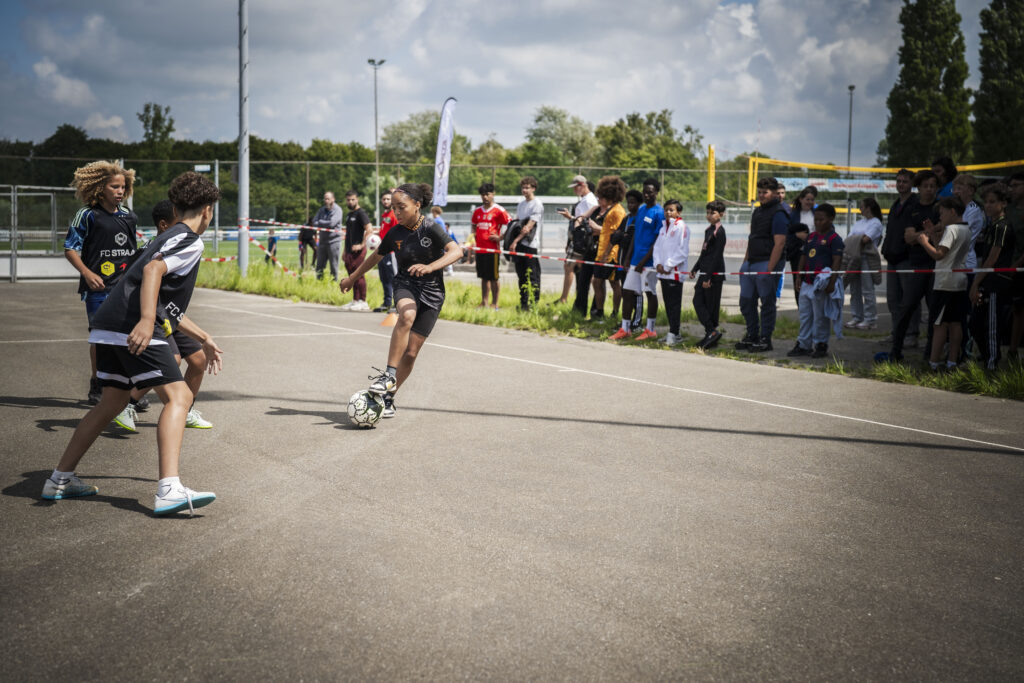 Straatvoetbal activiteit in delft